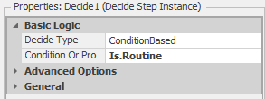 Decide step properties for identifying `Routine` patient objects.