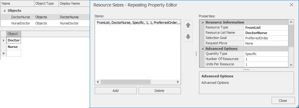 List and Seize details for the `ExamRooms` add-on process.