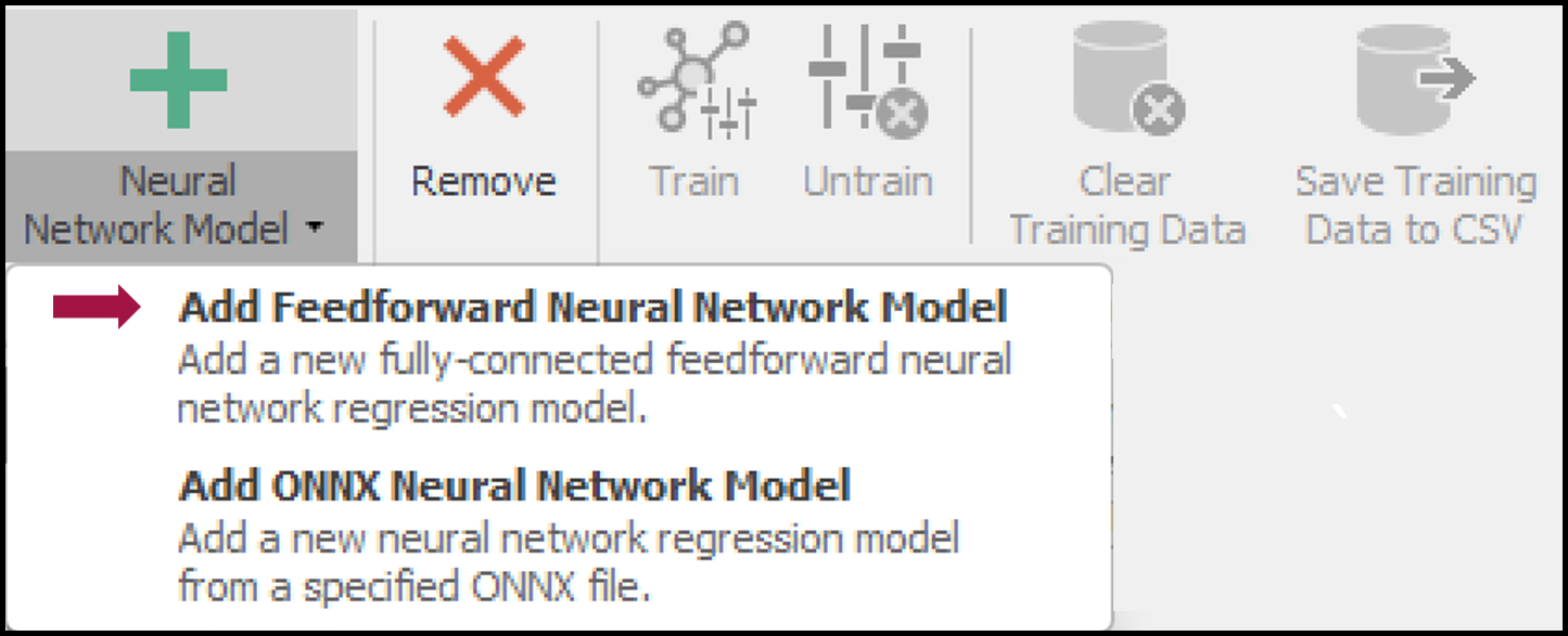Creating a feedforward neural network model.