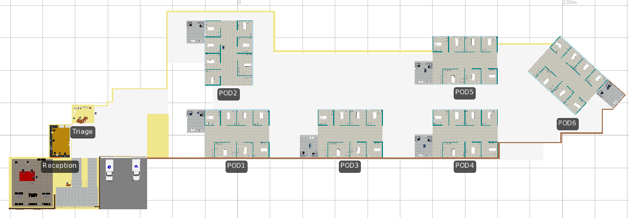 STBH facility layout.