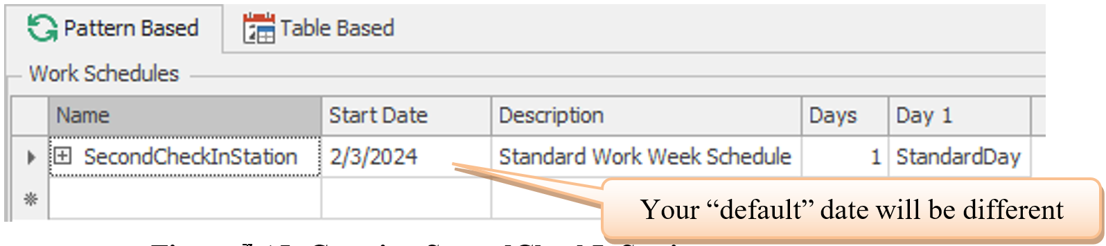 Creating aSecond CheckInStation <span class='custom-fontsmallcaps'>WorkSchedule</span>