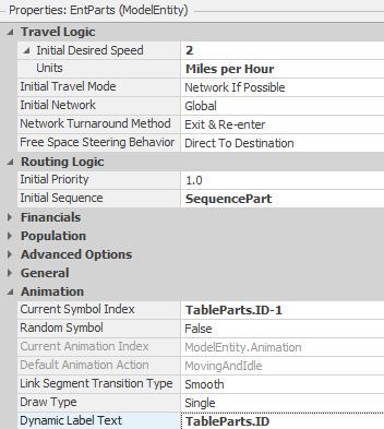 Modifying the **EntParts** Property to Utilize the New Tables