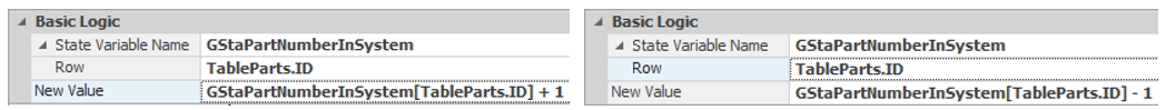Incrementing and Decrementing the Number in System
