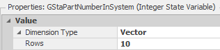 Specifying the Size of the State Variable to Match the Table