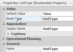 Setting up the Enumeration Property Column