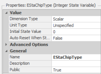 Specifying the ModelEntity Integer State Variable
