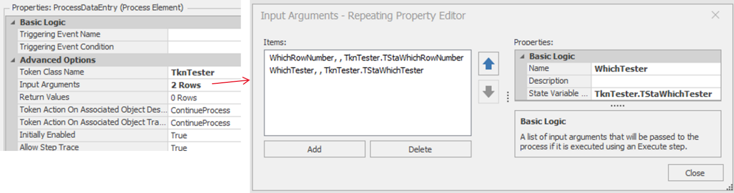 Adding Token Information to the Process