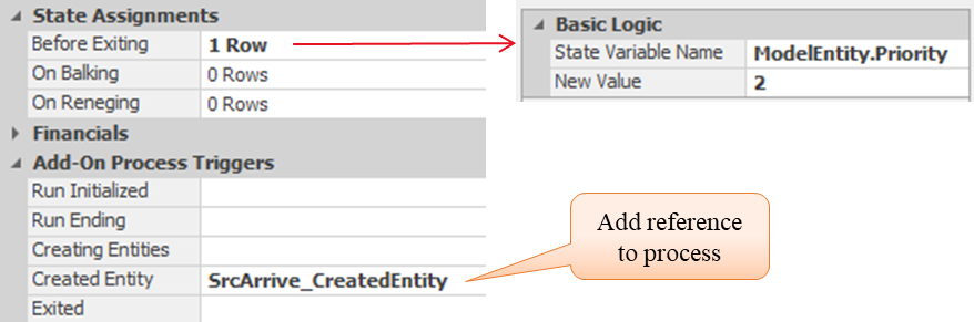 Specifying Properties of the SrcScheduledArrivals Source