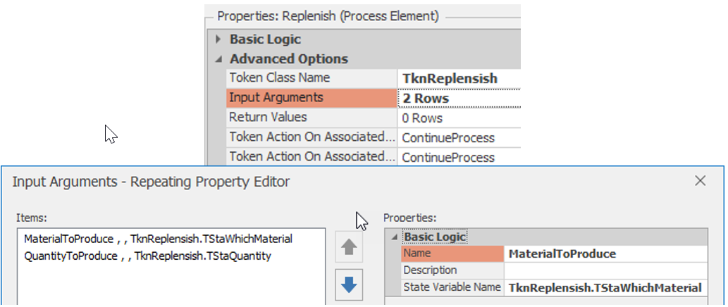 Specifying the Custom Token and Input Arguments