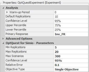 SOptQuest Parameters