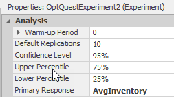 Change the Primary Response of the Experiment Properties