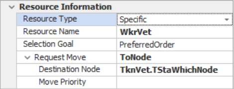 Modify the Seize to force Vet to Move to the Specified Node