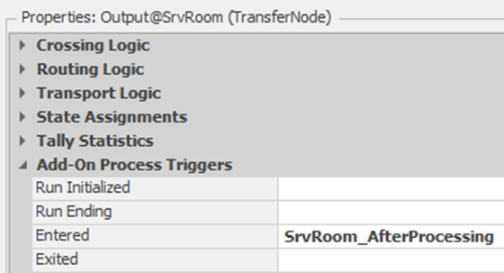 Specifying the Entered Add-On Process Trigger