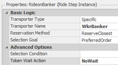 Changing the Token Wait Action