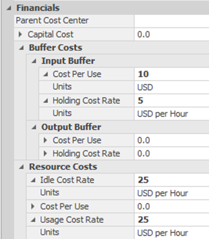Specifying Cost Information on the <span class='custom-fontsmallcaps'>Server</span>