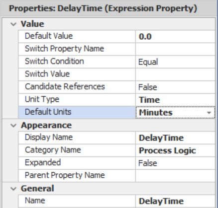 Inserting a Delay Expression Property