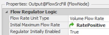 Setting the Correct Unit of the Output Flow