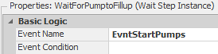 Waiting for EvntStartPumps to Continue